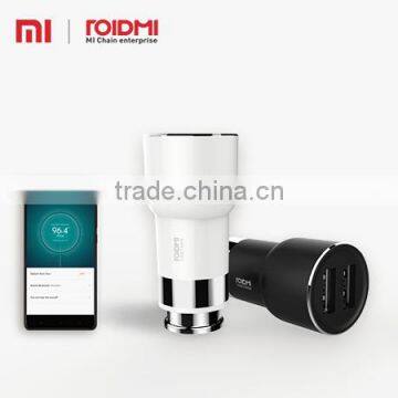 Roidmi Wholesale Multi-function Fashional Design Bluetooth 2 Port Wireless Usb 5v 2.4A Car Battery Charger 2nd Gen photo-3