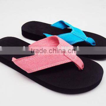2016 New Cloth Strap EVA Flip Flop Slippers for Women Quality Choice