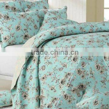 Microfiber bed cover set quilt