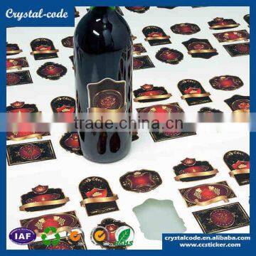 Custom Printing Rolled Waterproof Hot Stamping Wine Label photo-3