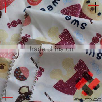 290T polyester taffeta with heat transfer printing cheap printed Padded Jacket fabric