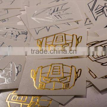 OEM Custom Cartoon Stickers Transformers Tattoos Gold and Silver Body Tattoo photo-2