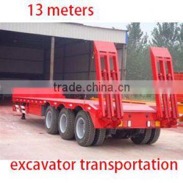 excavator tranporation semi trailer