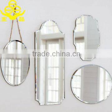beveled edge mirror glass decoration wholesale