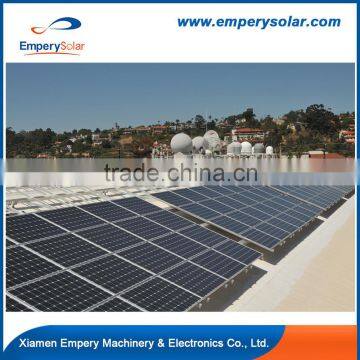 Solar panel tracking system for open filed and flat roof mount installation