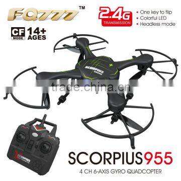 China FQ factory wholesale 2.4G 4CH Headless Mode RC Quadcopter 2.0MP Camera drone toys RTF