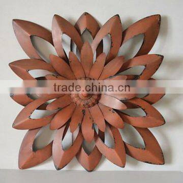 3D metal flower wall decoration