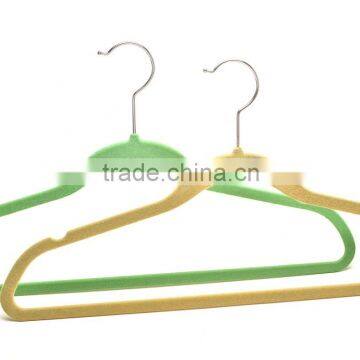 Plastic Velvet hanger clothes hanger ASDF03