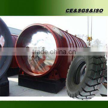 Pyrolysis plant waste tyre or plastic refining equipment