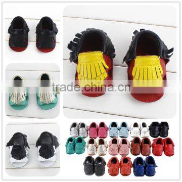 baby genuine leather moccasin shoes sandals