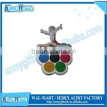 Offset printing bulk metal mens lapel pins back