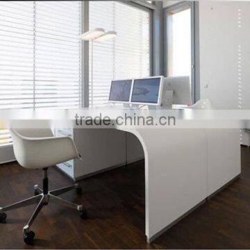 Flexible design solid surface Office Reception Counter Desk,Composite Acrylic counter desk, solid surface countertop