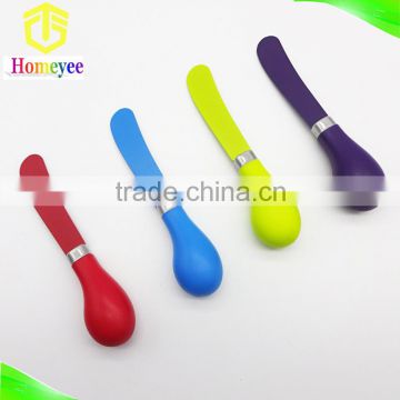 Colorful 4pcs cheese knife set