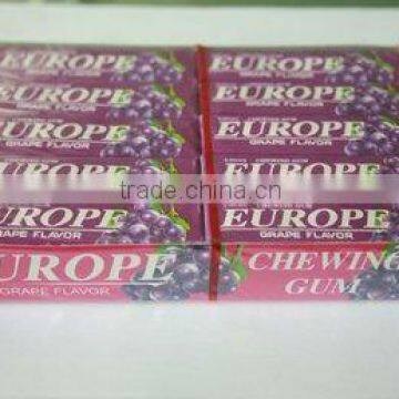 New Europe Fruit Grape juice strip Chewing Gum