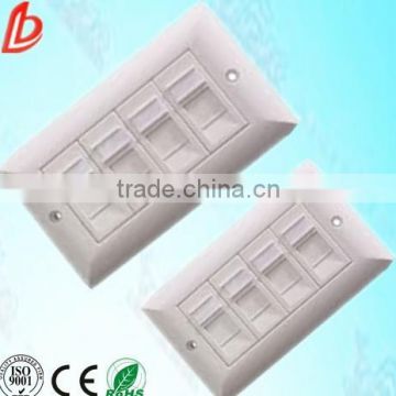 CAT 5e rj45/rj11 clipsal fiber face plate