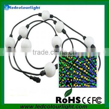 DC12V dream color christmas string lights dmx 3d led pixel ball