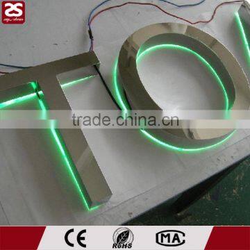 High Quality Led Illuminated Sign Stainless Steel Sign Fabricated Letters and Logos
