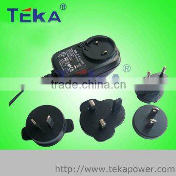 9W 5V 1.5A interchangeable pins power adapter