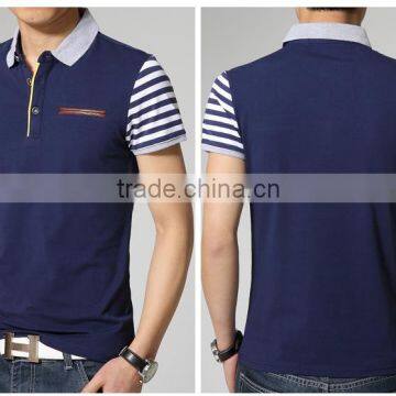 Summer lapel half sleeve polo unlined upper garment of cultivate one's morality