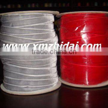 Red Color Nylon Velvet Ribbons