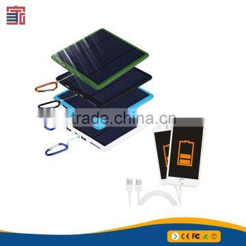 2016 CE ROHS FCC Mobile Universal Waterproof Solar Power Bank 200000mah for Ipad