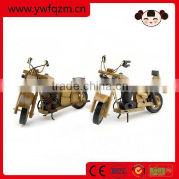 small wooden motorcycle toy