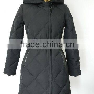 Women Long Hair Faux Fur Hood Puffy Quilted Waterproof Down Jacket photo-3