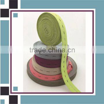 Factory supply button hole elastic bands for clothes