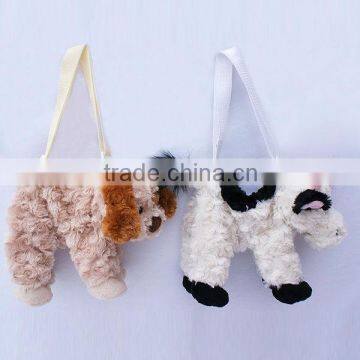 Plush animal storage bag