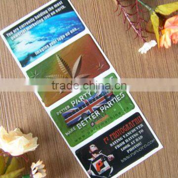 Environmental clear epoxy resin sticker