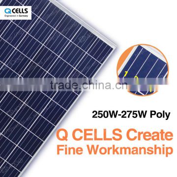 Q-CELLS A grade poly250w 255w 260w 265w 270w 275w solar panel price list