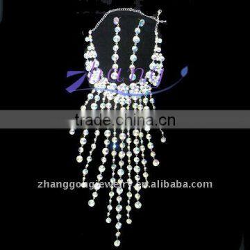 all crystal AB jewelry set