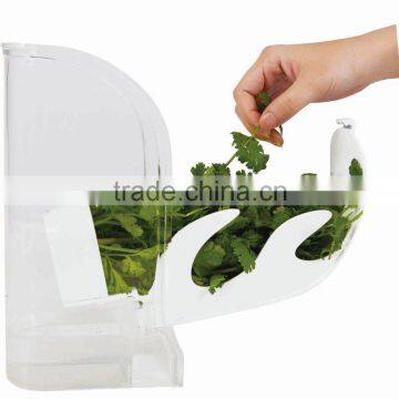 SINOGLASS Trade Assurance Unique Design Easy Access SWING Shape Plastic Herb Keeper photo-4
