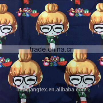 cute cartoon imitation memory print fabric for children