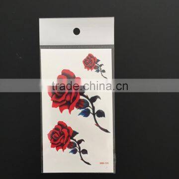 WM124--Temporary Rose Flower Tattoo Sticker