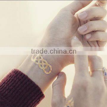 Flash Gold Metallic Body Tattoos