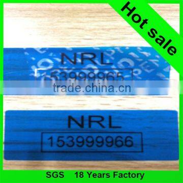 tamper evident security sealing void tape