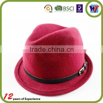 fashion 100% Australian wool hat wool trilby hat