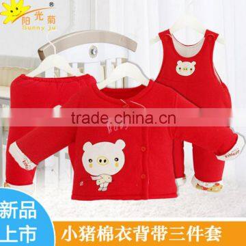 Wholesale baby six piece suits /baby clothes fall winter warm clothing