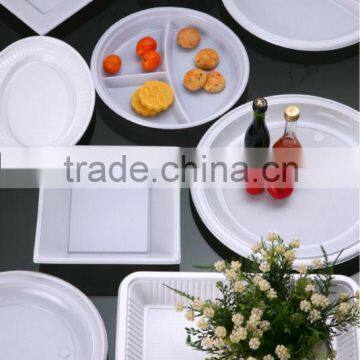 hot selling party white disposable plastic plate