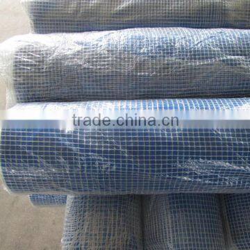 toughest medium duty canvas tarpaulin roll blue&silver,PE tarpaulin cover