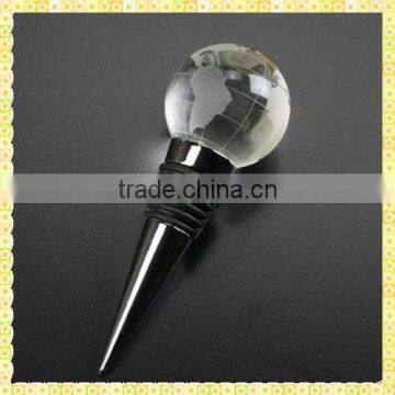 Hot Sale Engraved Crystal Ball Wine Stopper For Hotel Decoration