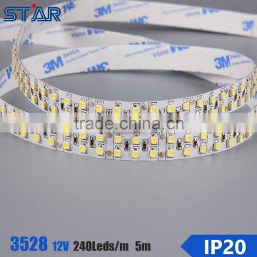 19.2w Ultra Bright Warm White Flexible Smd 3528 240 Led/m Strip