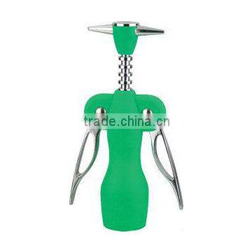 Cheap colorful plastic winged wine opener,corkscrew