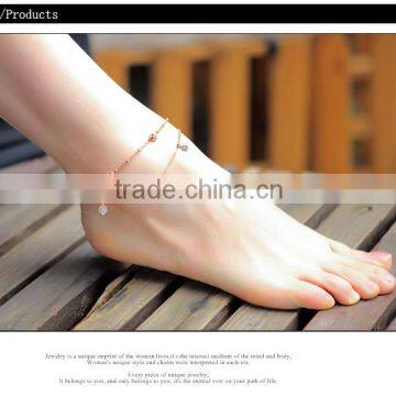 Fashion Jewelry Anklet Stainless Steel Jewelry Gold Diamond Anklet