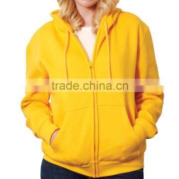 customized wholesale plain zip hoodies sweatshirts