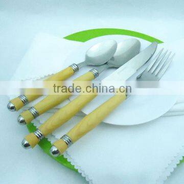 Stainless Steel Wooden Flatware