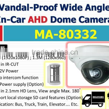 MA-80332 Unique Vision 1.3MP In Car AHD CCTV Camera