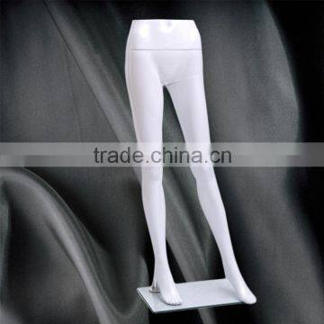 White glossy plastic female torso mannequin