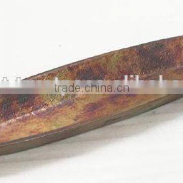 Centerpiece Boat Bowl, Aluminium Boat Bowl For Flower Decoration, Cast Aluminium Centerpiece Boat Tray